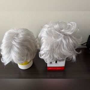 Lot of 2 Paula Young Synthetic Wigs A1029 & A2094 Gray Silver Short Style